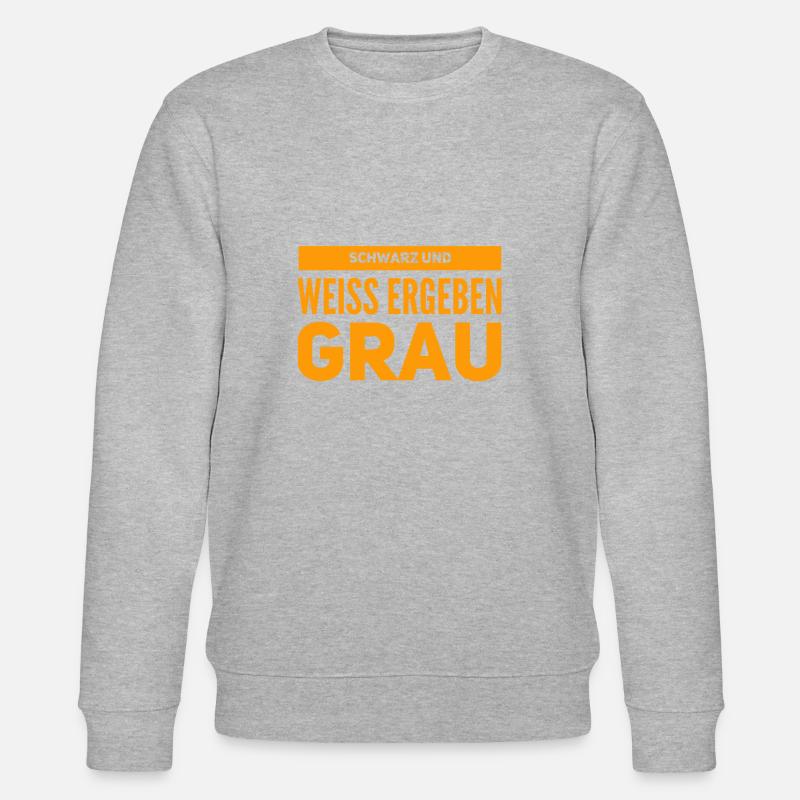 so entsteht grau - Stanley/Stella Unisex Bio-Sweatshirt CHANGER - Grau meliert