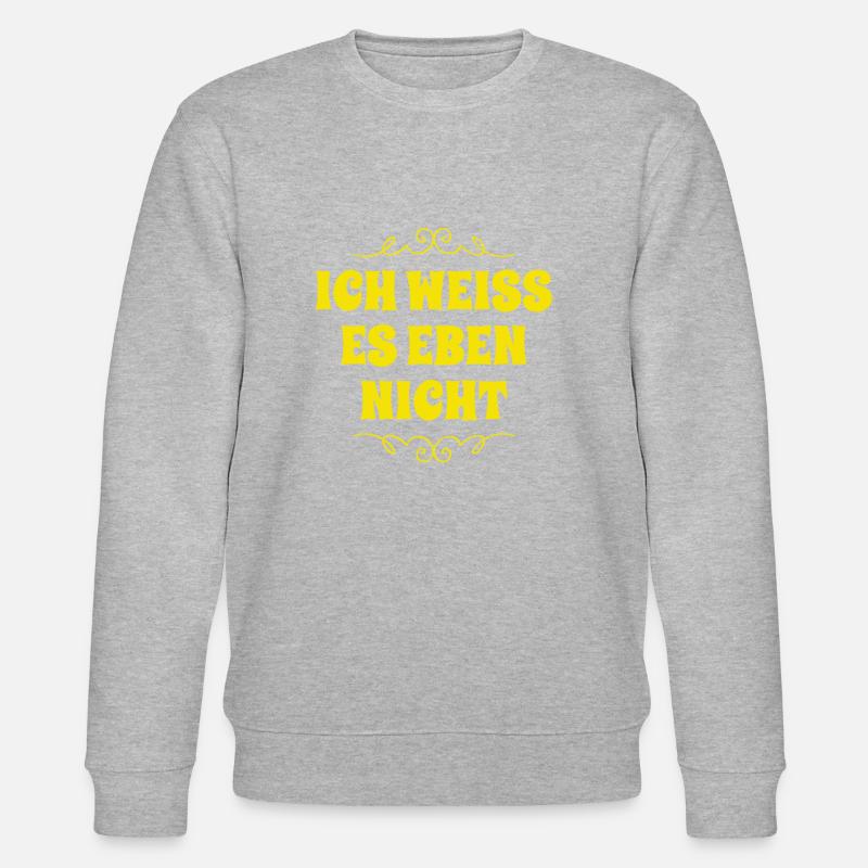 keinen Plan - Stanley/Stella Unisex Bio-Sweatshirt CHANGER  - Grau meliert