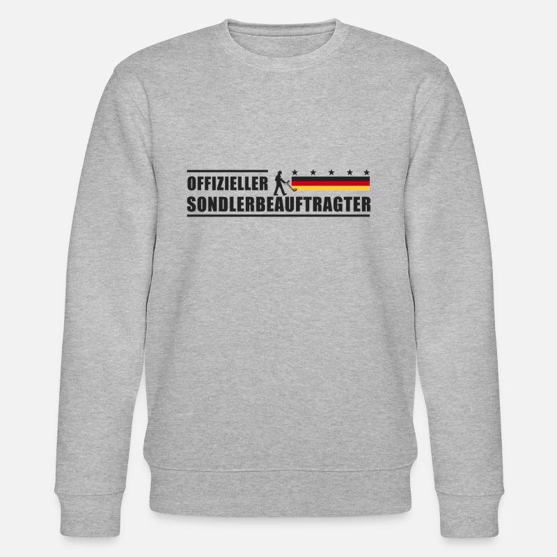 Sondlerbeauftragter Sondengänger Suchgerät - Stanley/Stella Unisex Bio-Sweatshirt CHANGER  - Grau meliert