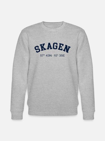 Skagen Denmark Coordinates GPS Port Captain - Stanley/Stella CHANGER Unisex Organic Sweatshirt - heather grey