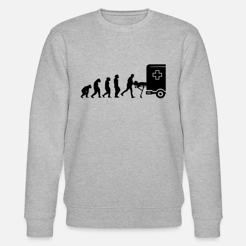 Rettungssanitäter Notfall-Sani Sanitäter - Stanley/Stella Unisex Bio-Sweatshirt CHANGER  - Grau meliert