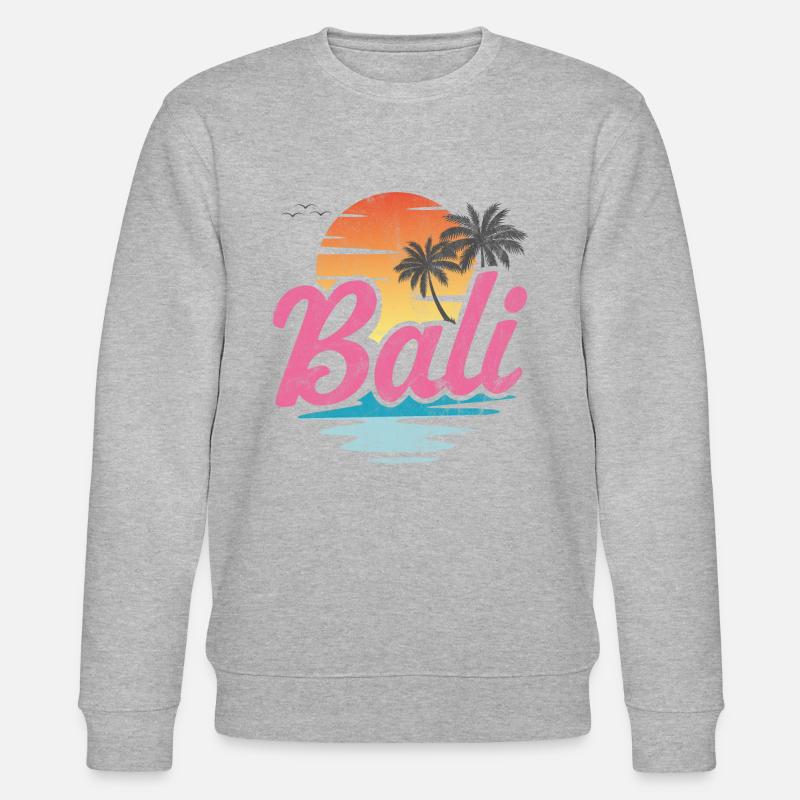 Plage de Bali - Sweat bio CHANGER Stanley/Stella Unisexe - gris chiné