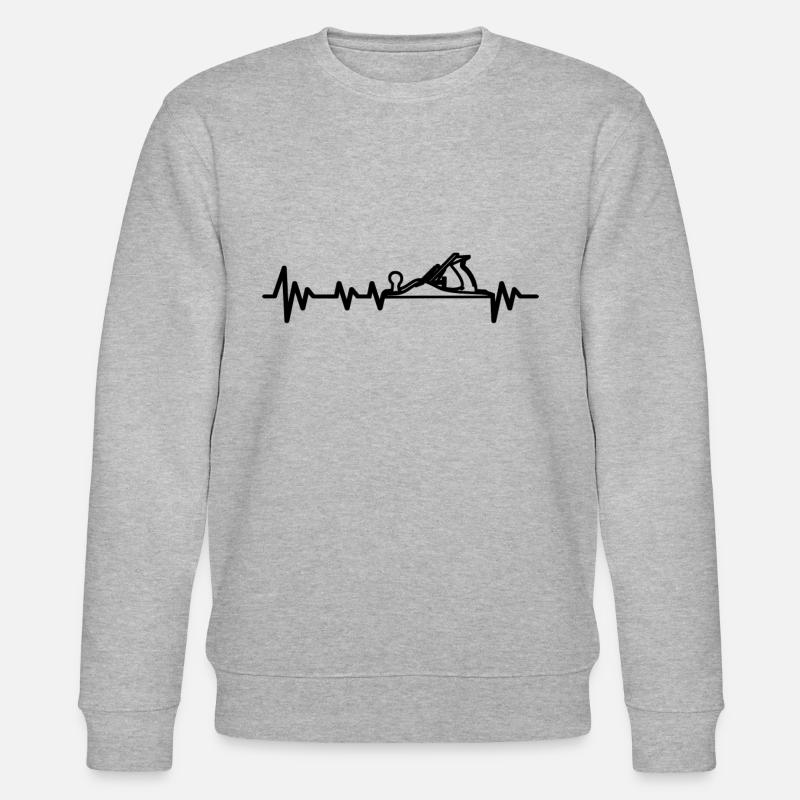 Handwerker Zimmermann-Holzarbeit Zimmerer - Stanley/Stella Unisex Bio-Sweatshirt CHANGER  - Grau meliert