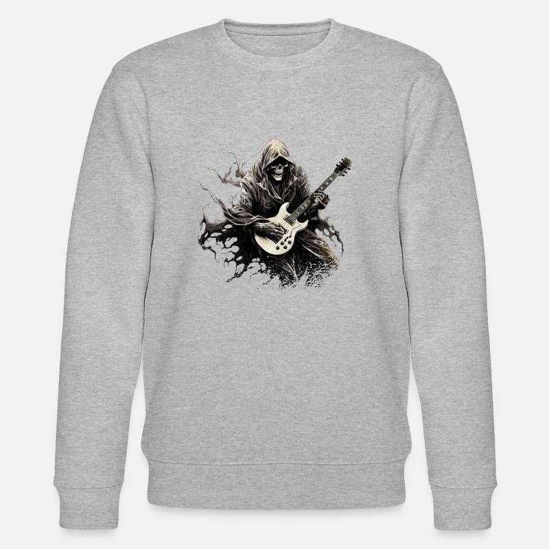 Gitarristen-tshirt E-Gitarren-Saiten - Stanley/Stella Unisex Bio-Sweatshirt CHANGER  - Grau meliert