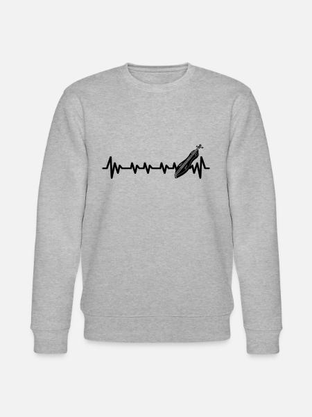 Dulcimer-Musiker Zupfinstrument Hammered Dulcimer - Stanley/Stella Unisex Bio-Sweatshirt CHANGER  - Grau meliert