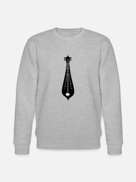 Dulcimer-Musiker Zupfinstrument Hammered Dulcimer - Stanley/Stella Unisex Bio-Sweatshirt CHANGER  - Grau meliert