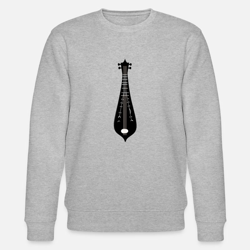 Dulcimer-Musiker Zupfinstrument Hammered Dulcimer - Stanley/Stella Unisex Bio-Sweatshirt CHANGER  - Grau meliert