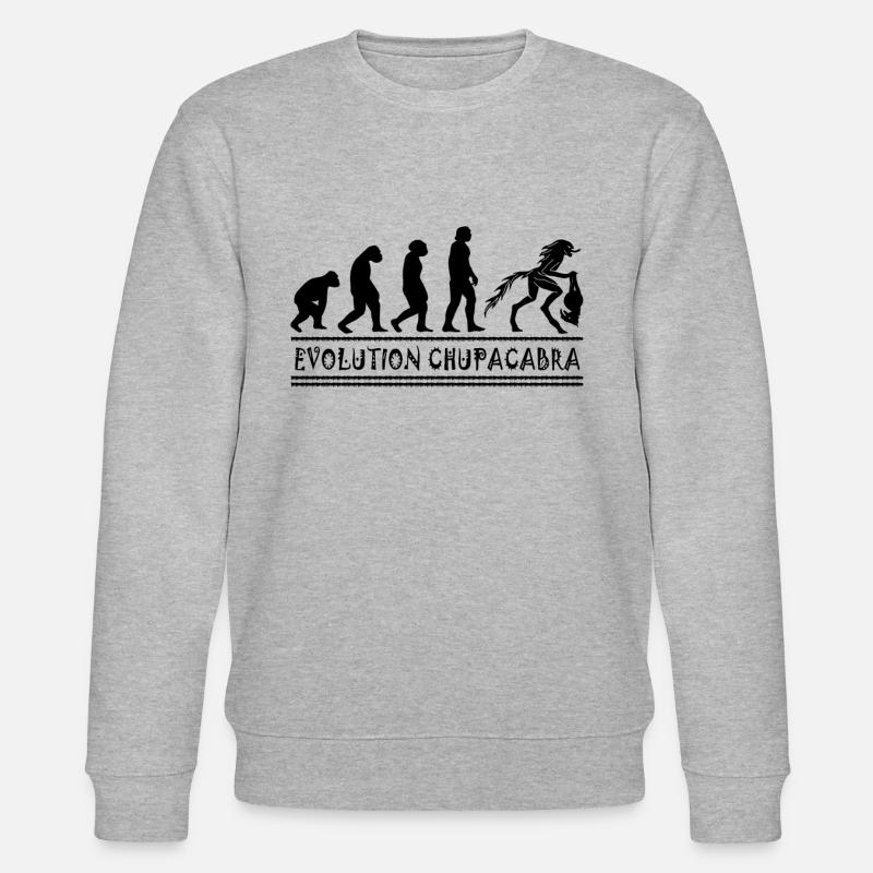 Cryptozoologistes Chupacabra Créatures Évolution - Sweat bio CHANGER Stanley/Stella Unisexe - gris chiné
