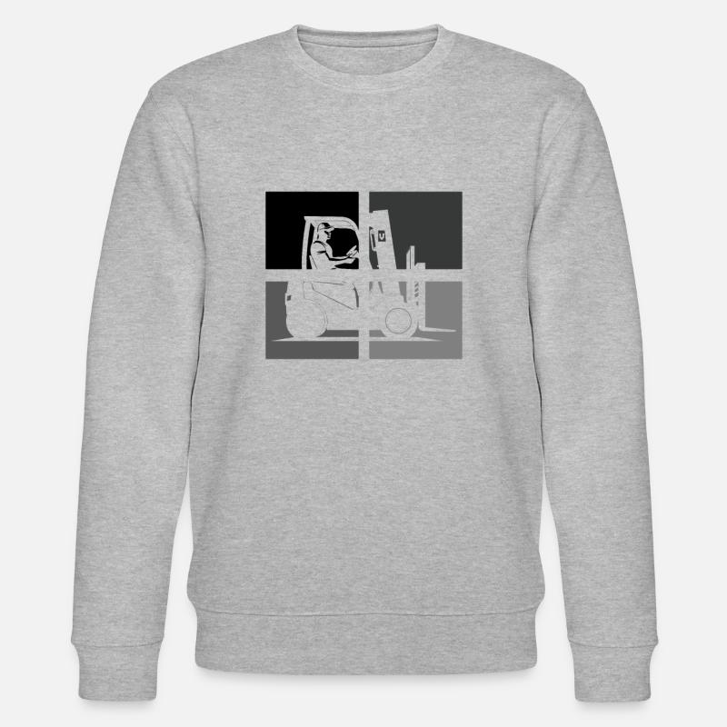 Gabelstaplerfahrer Lagerleiter Lagerist Berufe - Stanley/Stella Unisex Bio-Sweatshirt CHANGER  - Grau meliert