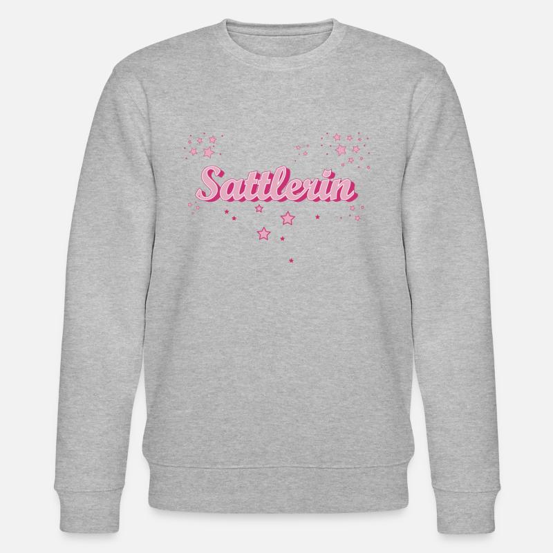 Polsterer Abschluss-Geschenk Sattlerin - Stanley/Stella Unisex Bio-Sweatshirt CHANGER  - Grau meliert
