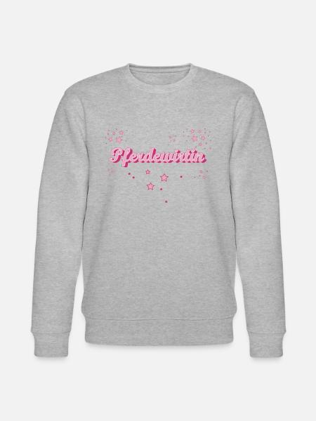 Pferde Abschluss-Geschenk Pferdewirtin - Stanley/Stella Unisex Bio-Sweatshirt CHANGER  - Grau meliert