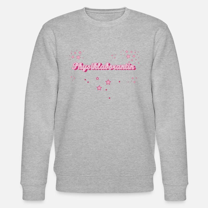 Laborant Abschluss-Geschenk Physiklaborantin - Stanley/Stella Unisex Bio-Sweatshirt CHANGER  - Grau meliert