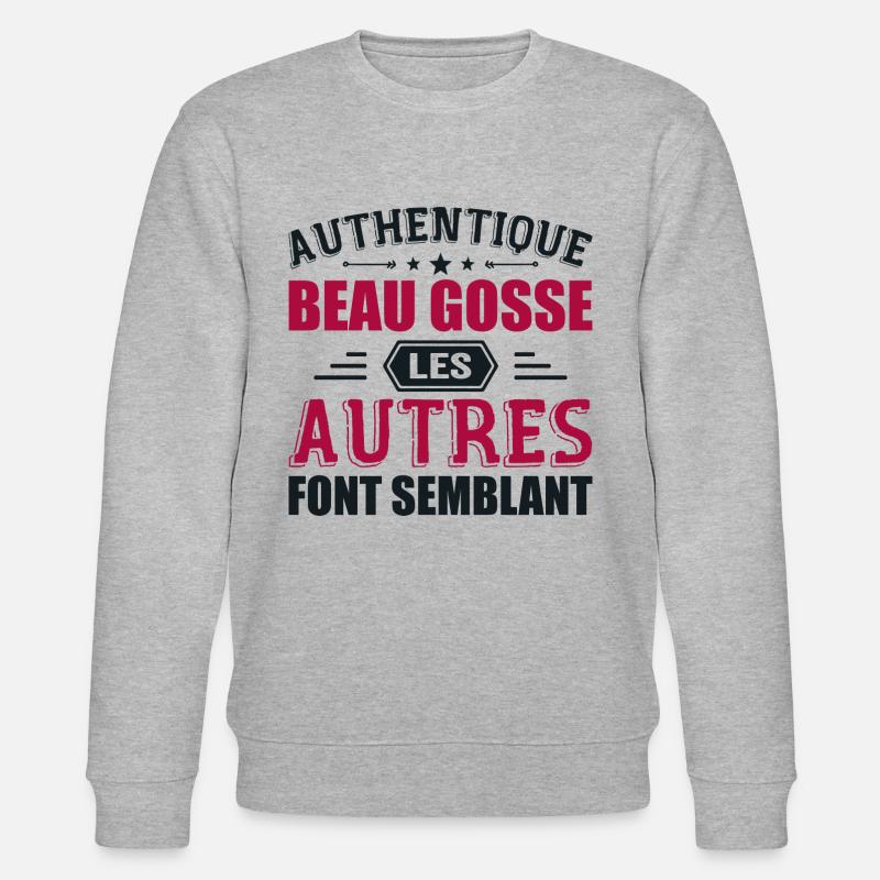 Authentisches gutaussehendes Kind - Stanley/Stella Unisex Bio-Sweatshirt CHANGER  - Grau meliert