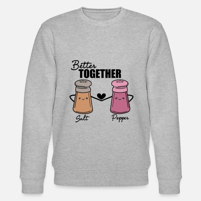 Salz Pfeffer - Stanley/Stella Unisex Bio-Sweatshirt CHANGER  - Grau meliert