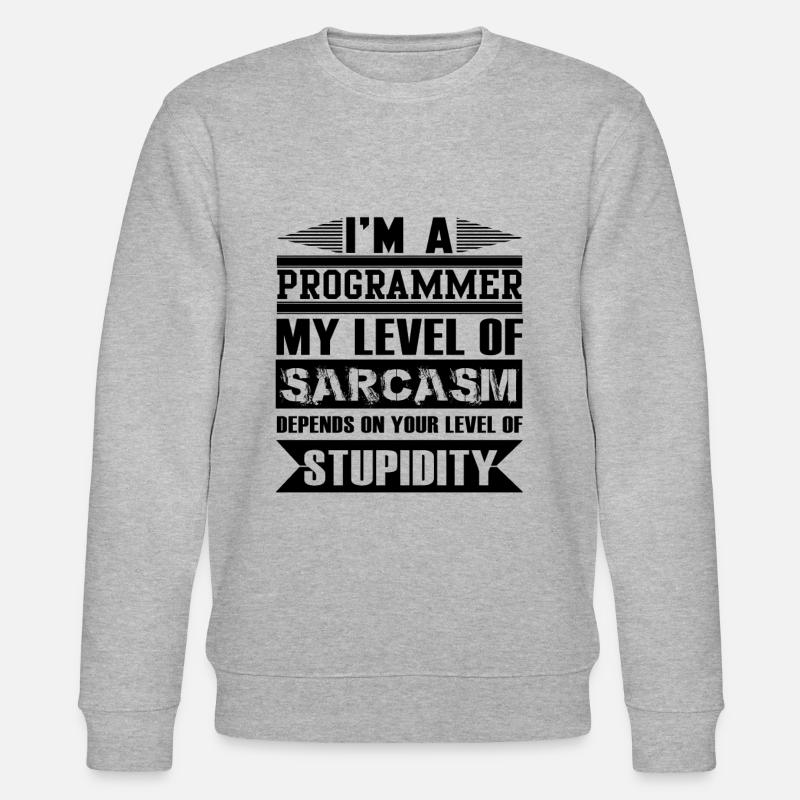 programmer - Stanley/Stella CHANGER Unisex Organic Sweatshirt - heather grey