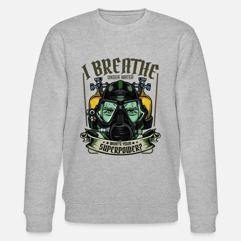 Taucher - Stanley/Stella Unisex Bio-Sweatshirt CHANGER  - Grau meliert