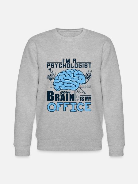 Psychologie Grappige spreuken psycholoog cadeau - Stanley/Stella Uniseks bio-sweatshirt CHANGER - grijs gemêleerd