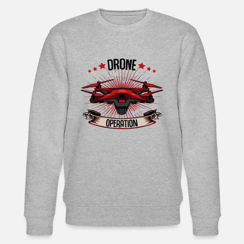 Drones - Stanley/Stella CHANGER Unisex Organic Sweatshirt - heather grey