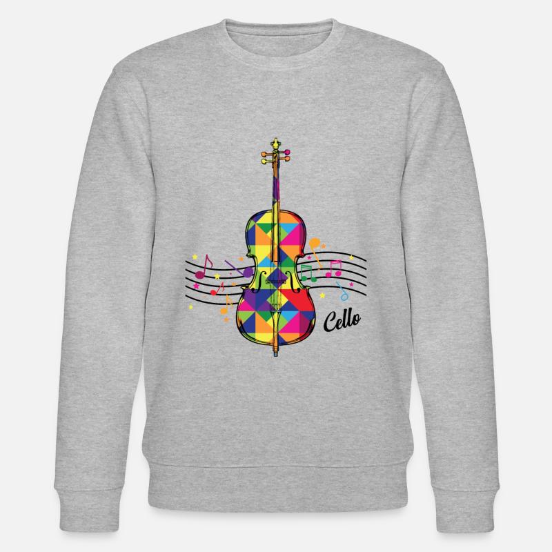 violoncelle - Sweat bio CHANGER Stanley/Stella Unisexe - gris chiné