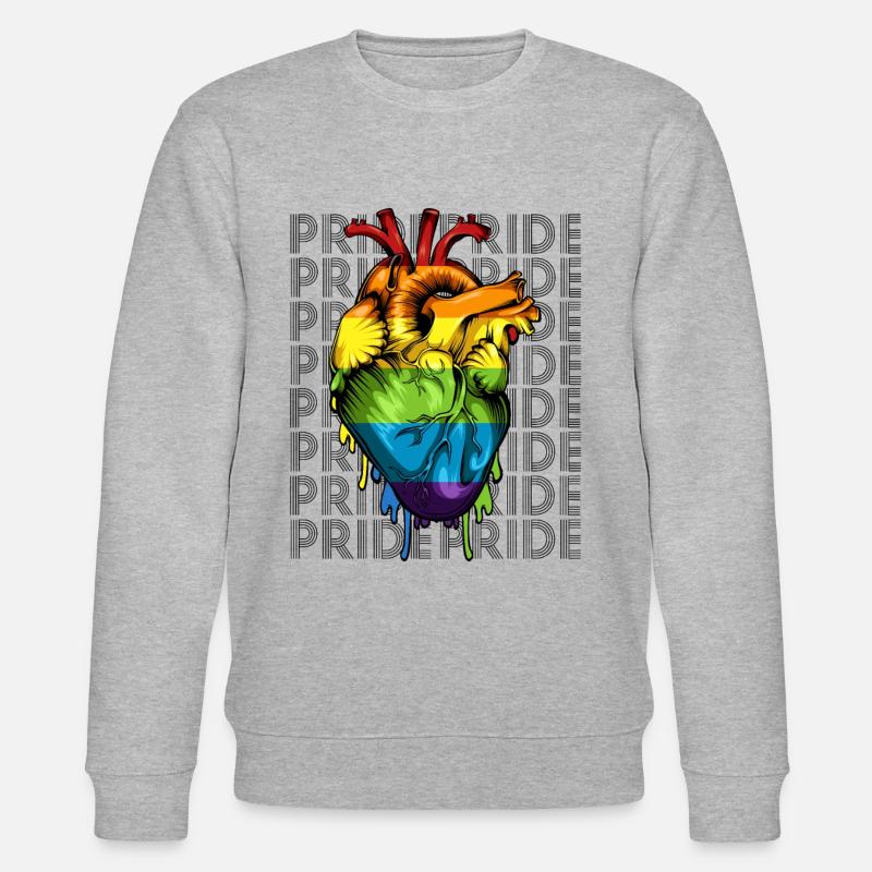 LGBT - Stanley/Stella Unisex Bio-Sweatshirt CHANGER  - Grau meliert