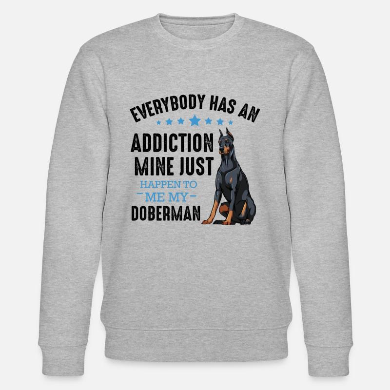 Dobermann - Stanley/Stella Unisex Bio-Sweatshirt CHANGER  - Grau meliert