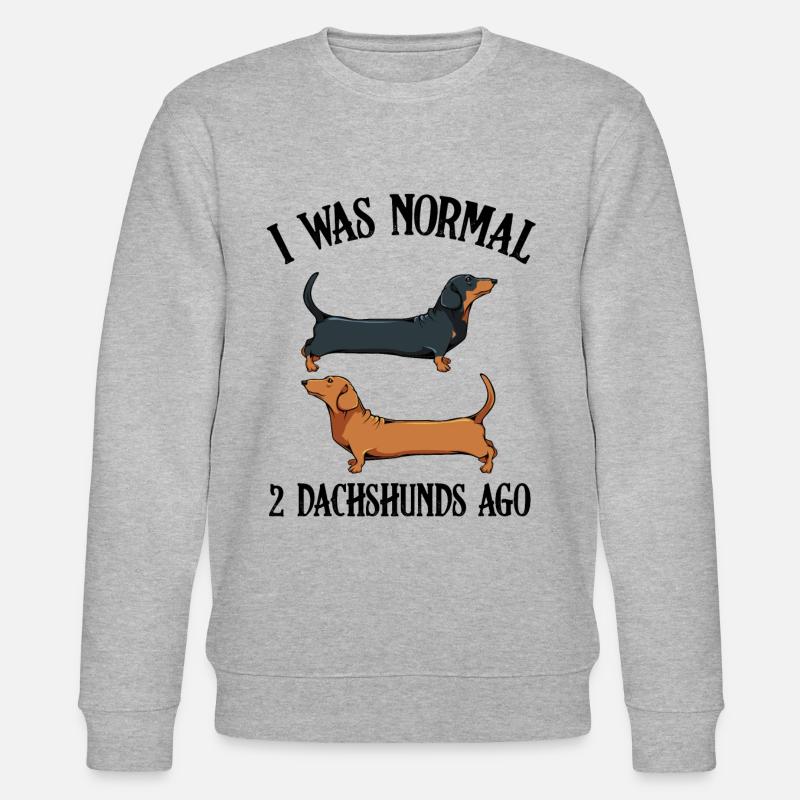 Dackel - Stanley/Stella Unisex Bio-Sweatshirt CHANGER  - Grau meliert