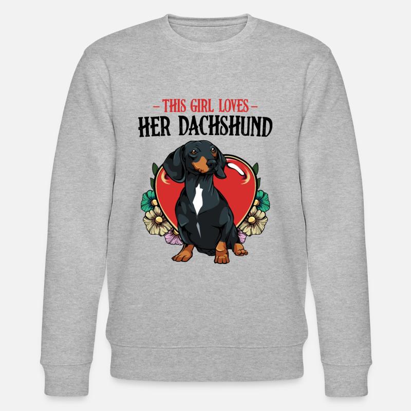 teckel - Sweat bio CHANGER Stanley/Stella Unisexe - gris chiné