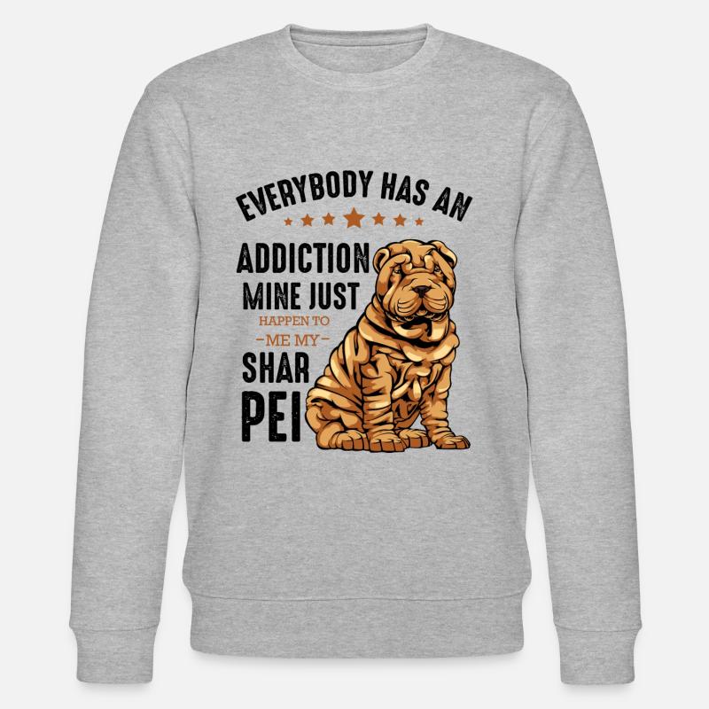 Shar Pei - Stanley/Stella Unisex Bio-Sweatshirt CHANGER  - Grau meliert