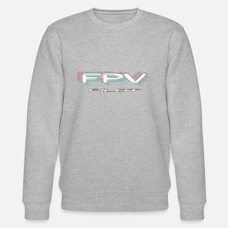 FPV Pilot - Stanley/Stella CHANGER Unisex Organic Sweatshirt - heather grey