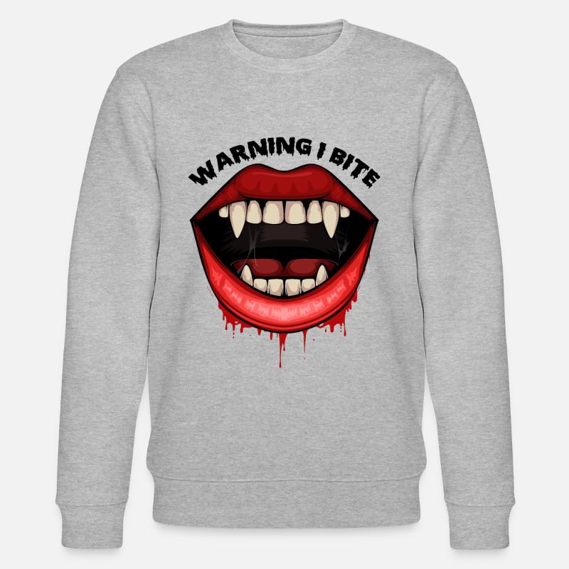 Halloween Vampire - Sweat bio CHANGER Stanley/Stella Unisexe - gris chiné