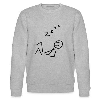 Zzzz - Stanley/Stella Unisex Bio-Sweatshirt CHANGER  - Grau meliert - Vorne - Nik (191cm) & Marisol (170cm)