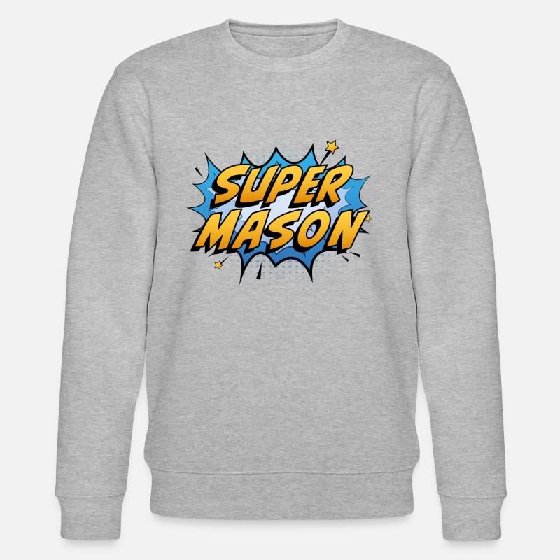 Super-Freimaurer - Stanley/Stella Unisex Bio-Sweatshirt CHANGER  - Grau meliert