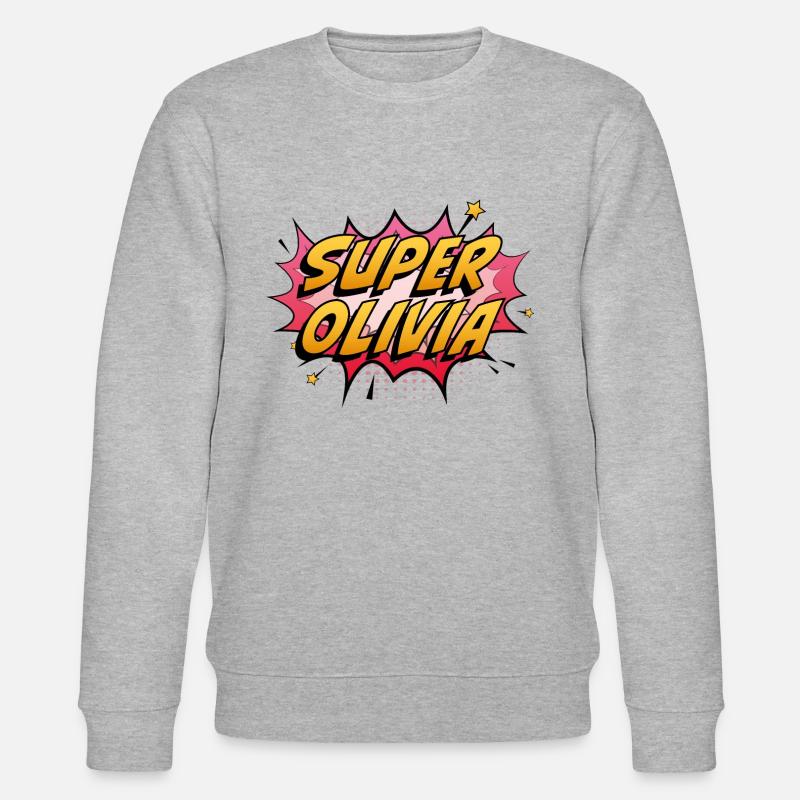 Super Olivia - Stanley/Stella Unisex Bio-Sweatshirt CHANGER  - Grau meliert