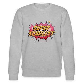 Super Scarlett - Stanley/Stella Unisex Bio-Sweatshirt CHANGER  - Grau meliert - Vorne - Nik (191cm) & Marisol (170cm)