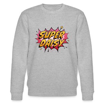 Super Gänseblümchen - Stanley/Stella Unisex Bio-Sweatshirt CHANGER  - Grau meliert - Vorne - Nik (191cm) & Marisol (170cm)
