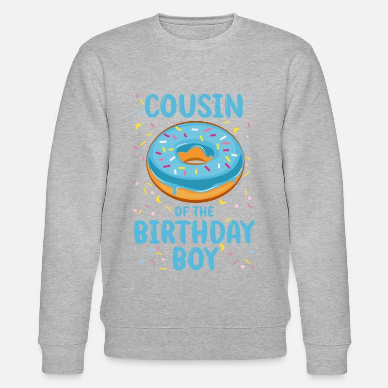 Cousin du garçon d’anniversaire - Sweat bio CHANGER Stanley/Stella Unisexe - gris chiné