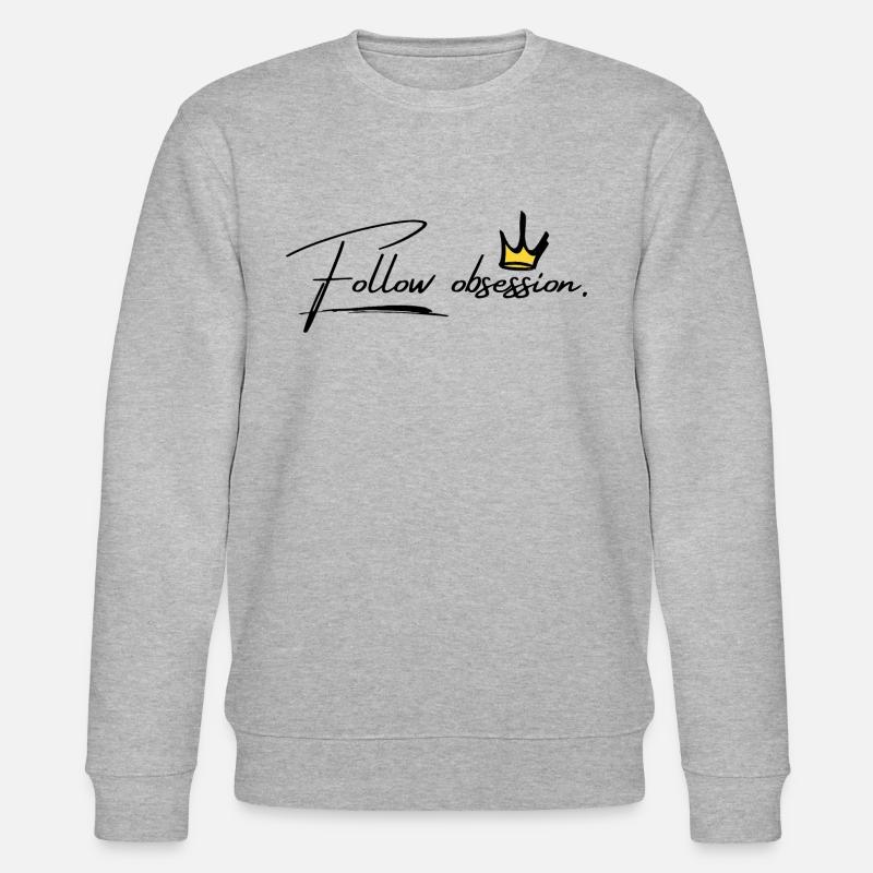 Follow obsession! - Stanley/Stella Unisex Bio-Sweatshirt CHANGER  - Grau meliert
