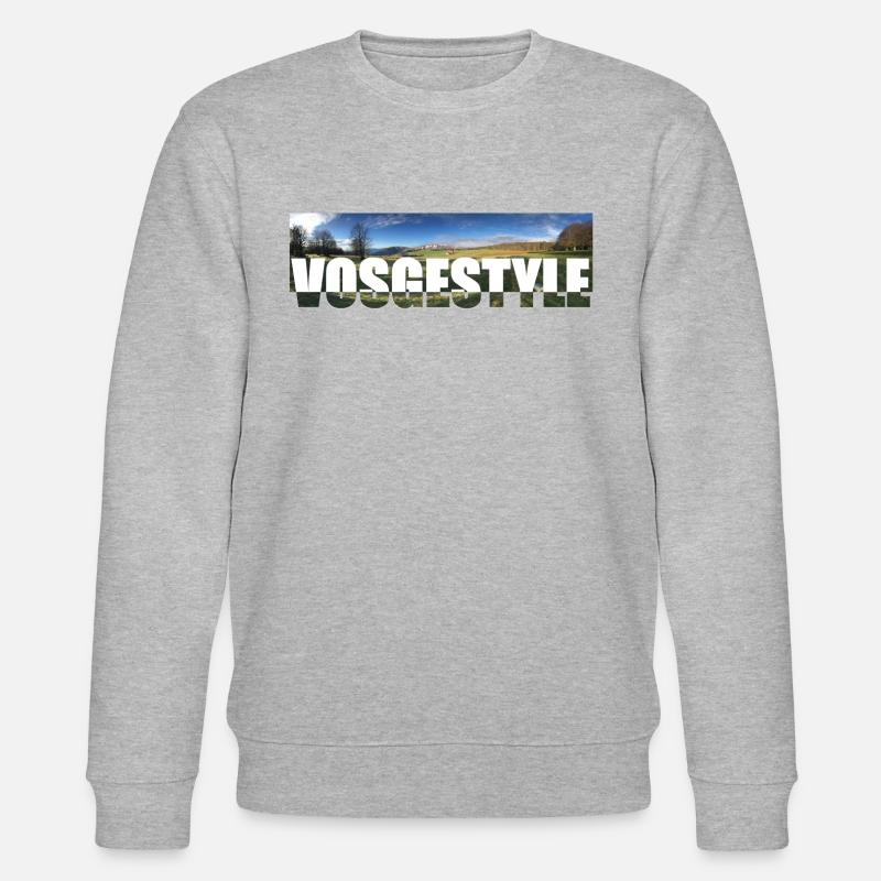 Vosgestyle Letters - Sweat bio CHANGER Stanley/Stella Unisexe - gris chiné