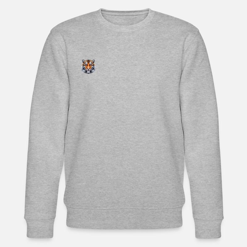 Polygone de tigre - Sweat bio CHANGER Stanley/Stella Unisexe - gris chiné