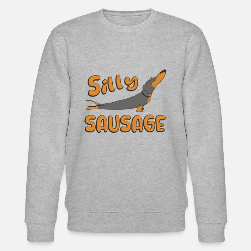 Dummer Wursthund - Stanley/Stella Unisex Bio-Sweatshirt CHANGER  - Grau meliert