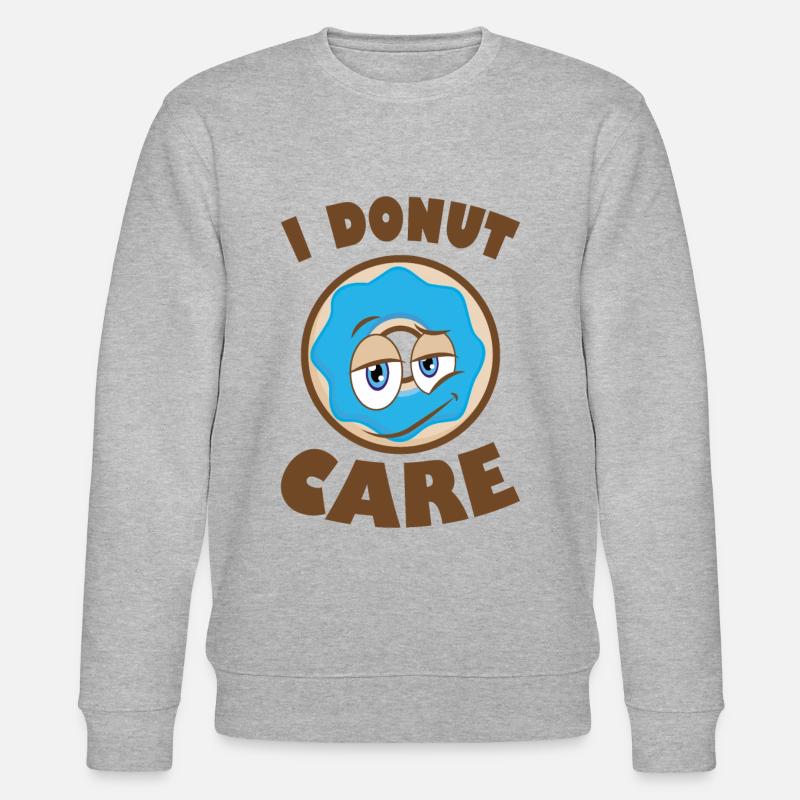 i Donut Care - Stanley/Stella Unisex Bio-Sweatshirt CHANGER  - Grau meliert