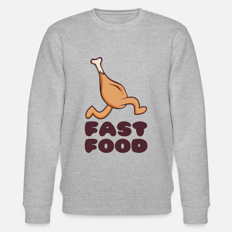 Restauration rapide - Sweat bio CHANGER Stanley/Stella Unisexe - gris chiné