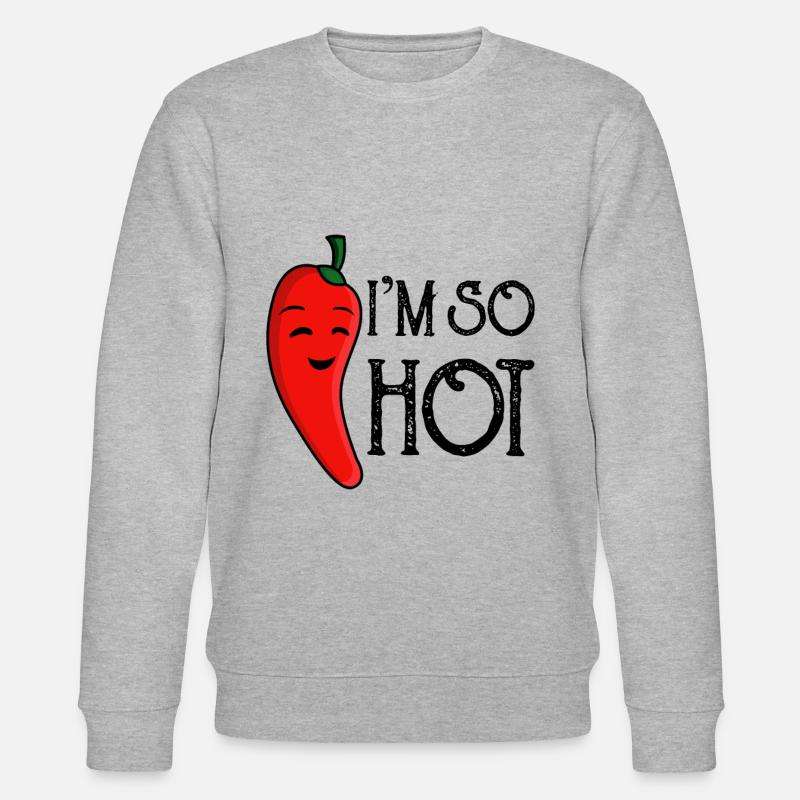 Piment fort piment - Sweat bio CHANGER Stanley/Stella Unisexe - gris chiné