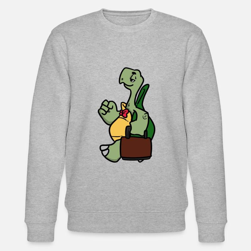 Worker Turtle - Stanley/Stella Unisex Bio-Sweatshirt CHANGER  - Grau meliert