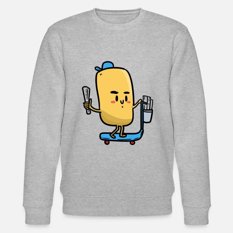 Journal Guy, messager de journal - Sweat bio CHANGER Stanley/Stella Unisexe - gris chiné