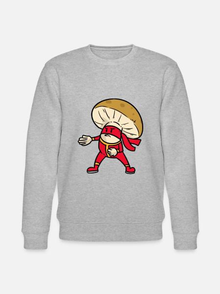 Champignon champignon champignon - Sweat bio CHANGER Stanley/Stella Unisexe - gris chiné