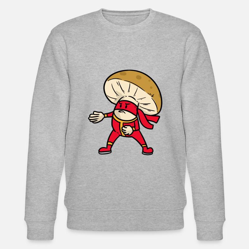 Champignon champignon champignon - Sweat bio CHANGER Stanley/Stella Unisexe - gris chiné