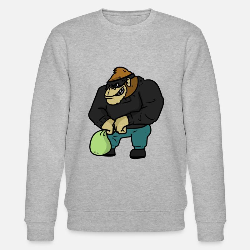 Robber Wolf Robber Wolf - Stanley/Stella CHANGER Unisex Organic Sweatshirt - heather grey