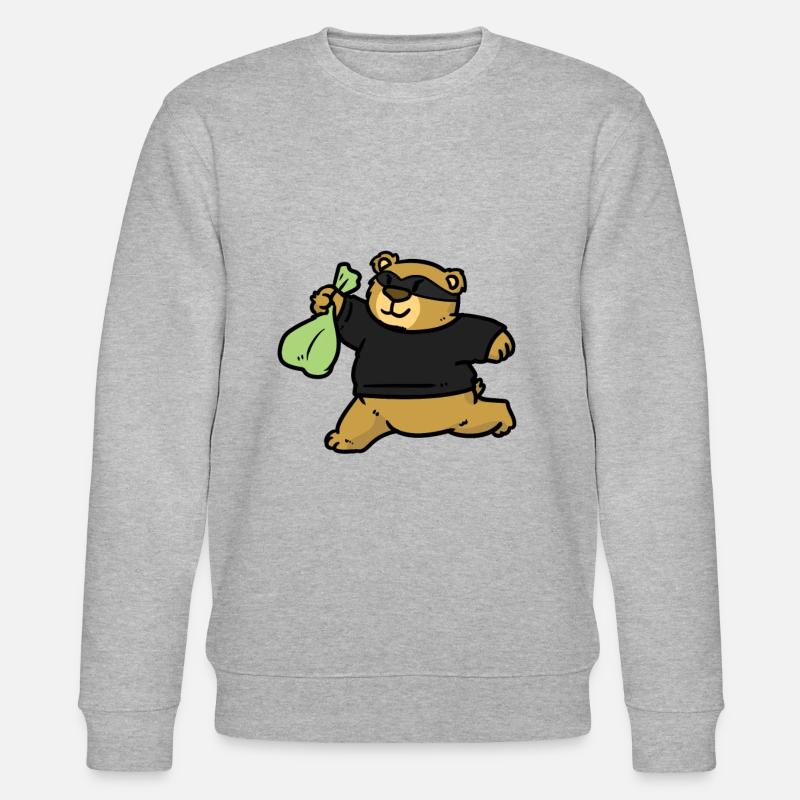 Robber Bear Robber Bear - Stanley/Stella CHANGER Unisex Organic Sweatshirt - heather grey