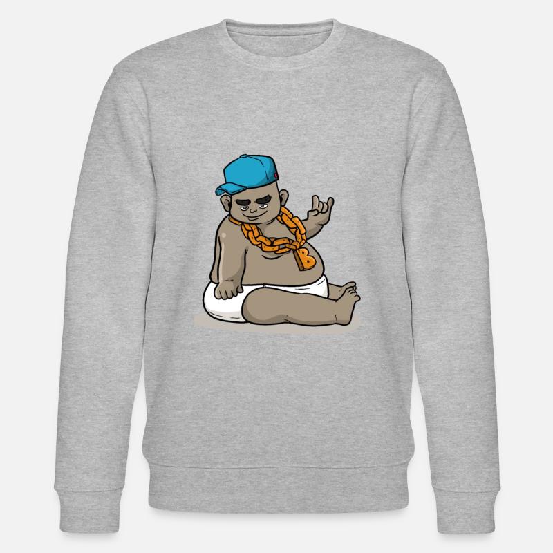 Rapper Baby - Stanley/Stella Unisex Bio-Sweatshirt CHANGER  - Grau meliert